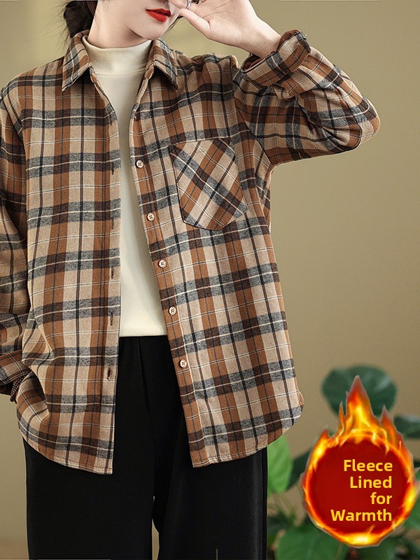 Flannel Shirt Lined - Camisa de franela a cuadros de