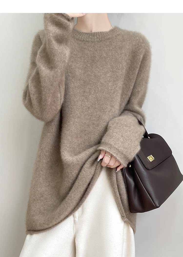 Wool Coat Peacoat - Suéter de cachemira de talla grande