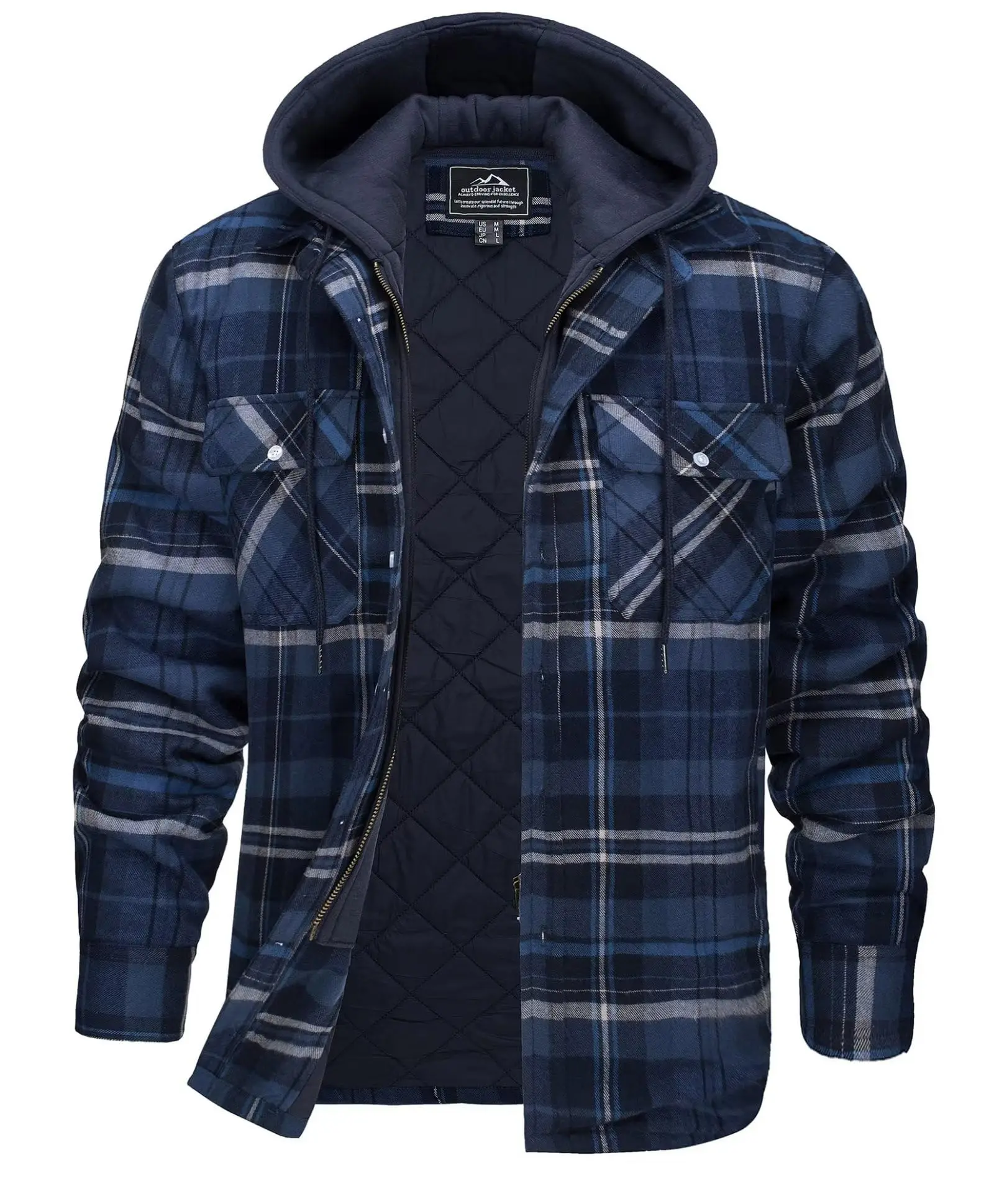 Flannel Shirt Lined - Camisa Chaqueta de Franela para Hombre