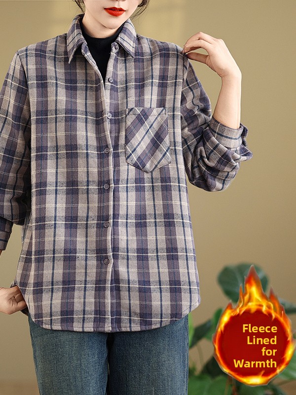Camisa de franela a cuadros de - Flannel Shirt Lined reseña y precio