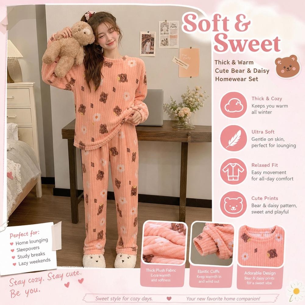 Pijama de mujer, conjunto de p - Corduroy Pant Warm reseña y precio