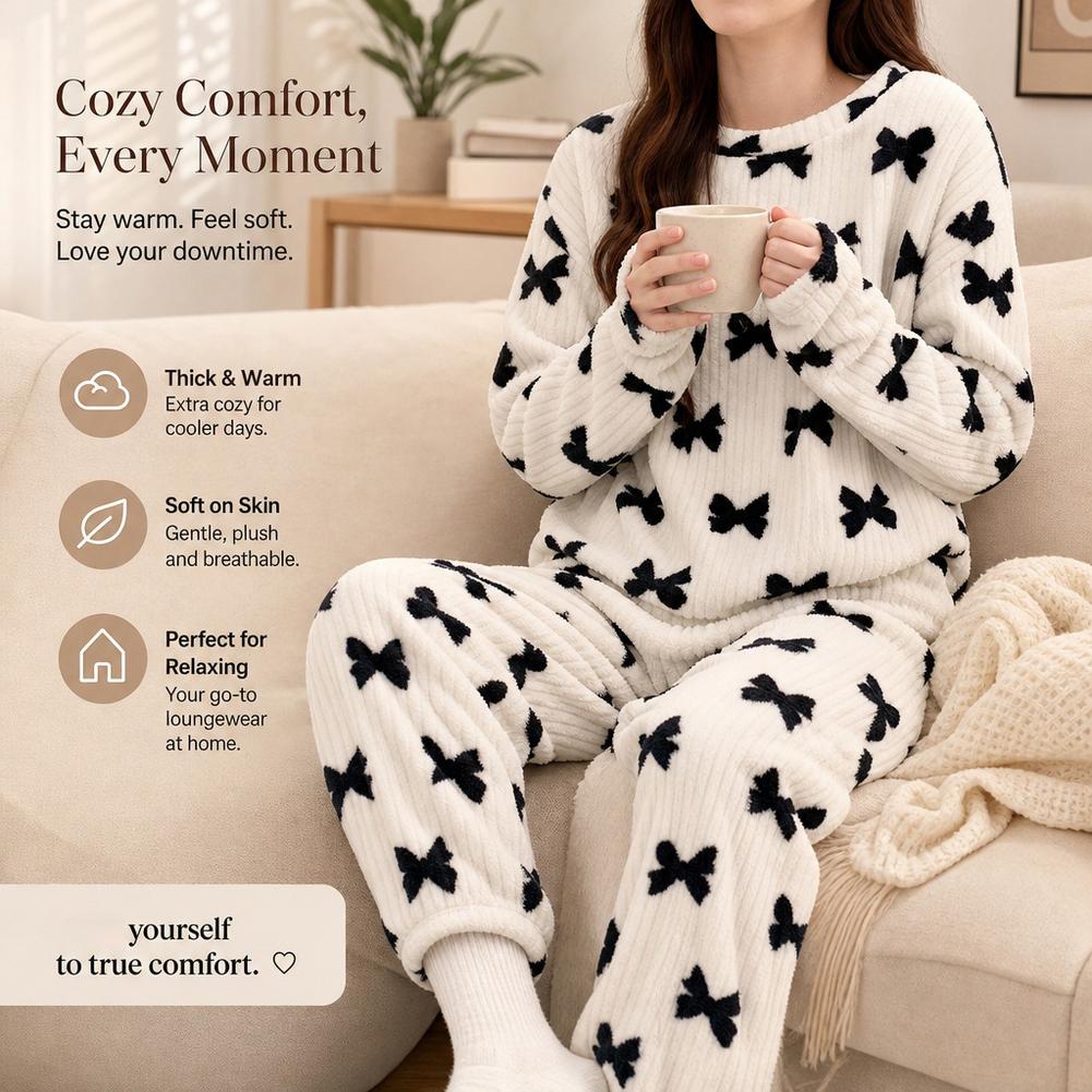 Pijama de mujer, conjunto de p - Corduroy Pant Warm reseña y precio